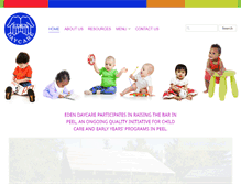Tablet Screenshot of eden-daycare.com